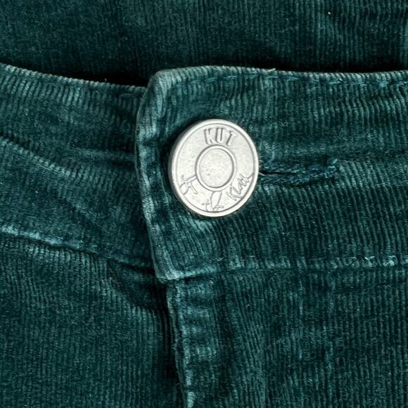 Kut From the Kloth Baby Bootcut Emerald Green Corduroy Pants KP540MA1 Size 2 - Picture 7 of 13